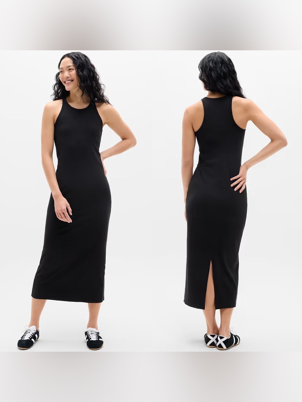 Athleta Signature Rib Maxi Dress Black Size XS